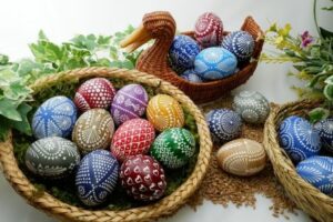 Veľkonočné sviatky sú typické zdobenými veľkonočnými vajíčkami a kraslicami
