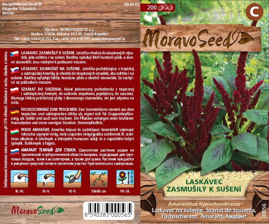 Amaranthus hyp./Laskavec/červený semena