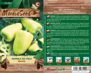 Paprika raná vzpřímená - Capsicum annum - BONETA