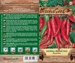 Paprika beraní roh - Capsicum annuum - POSEIDON - pálivý