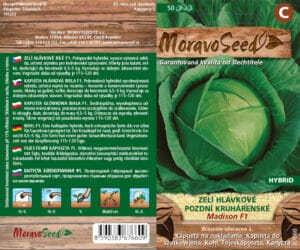 Zelí hlávkové - Brassica oleracea - MADISON F1 - pozdní