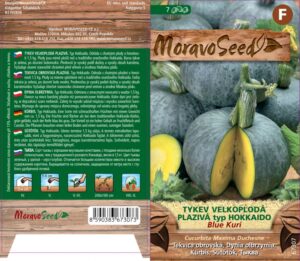 Tykev velkoplodá - Cucurbita maxima - BLUE KURI - typ Hokkaido - plazivá