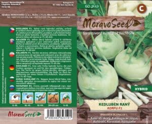 Kedluben raný - Brassica oleracea - Korfu F1 - bílý