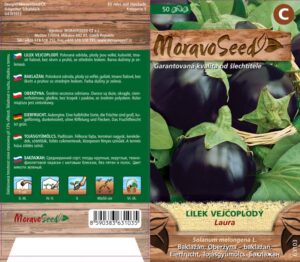 Lilek - Solanum melongena - LAURA - kulatý