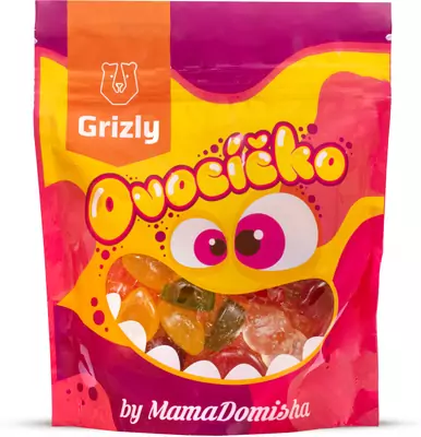 GRIZLY Ovocíčko bonbóny se stévií by @mamadomisha 200 g