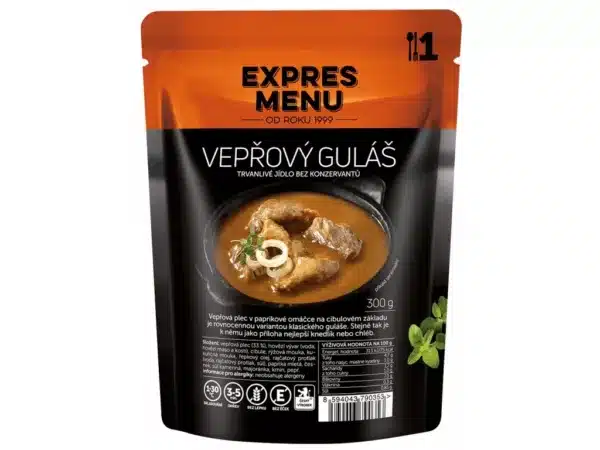 VEPŘOVÝ GULÁŠ 300G (1 PORCE)