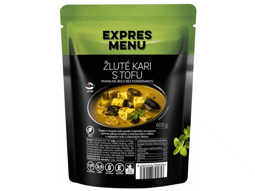 ŽLUTÉ KARI S TOFU 600G (2 PORCE)