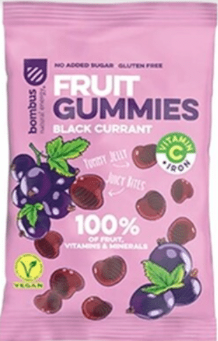 Bombus Bonbony Fruit Energy černý rybíz 35 g