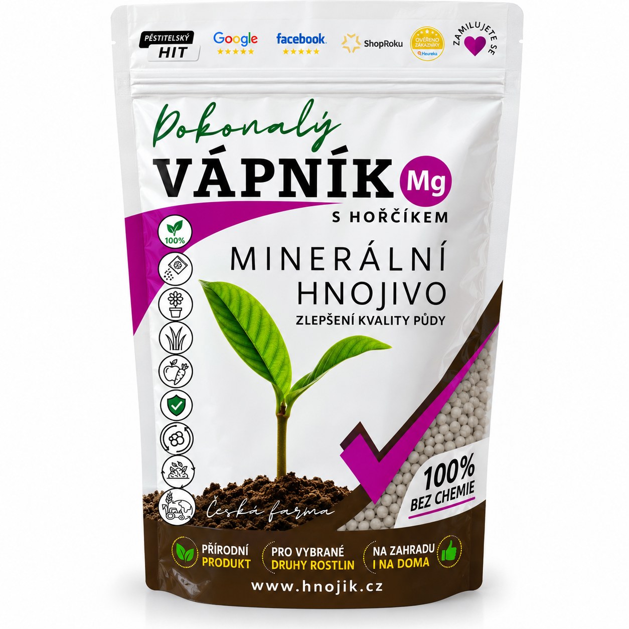 Hnojík Vápník s hořčíkem 2,5 kg
