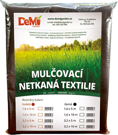 Netkaná textilie JUTA - hnědá 1,6x5m 50g/m2