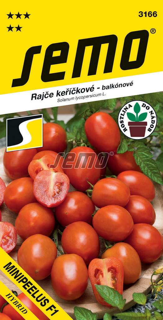 Rajče keříčkové Minipeelus F1 - velmi rané, kompaktní, balkónové