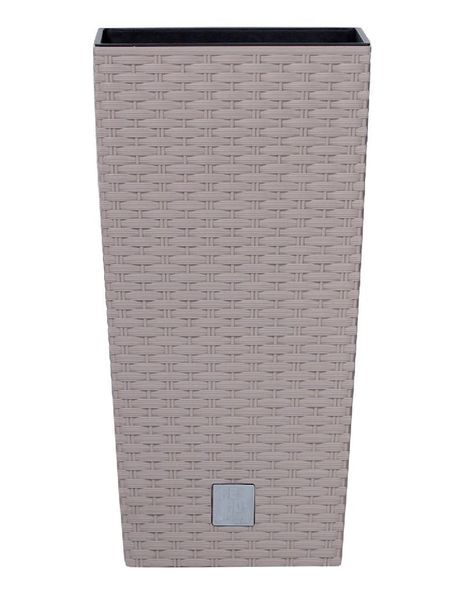 Květináč RATO SQUARE s vkladem 32,5 cm - barva: mocca