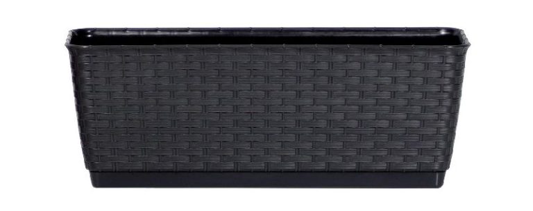 Truhlík s miskou RATOLLA P 40 cm - barva: antracit