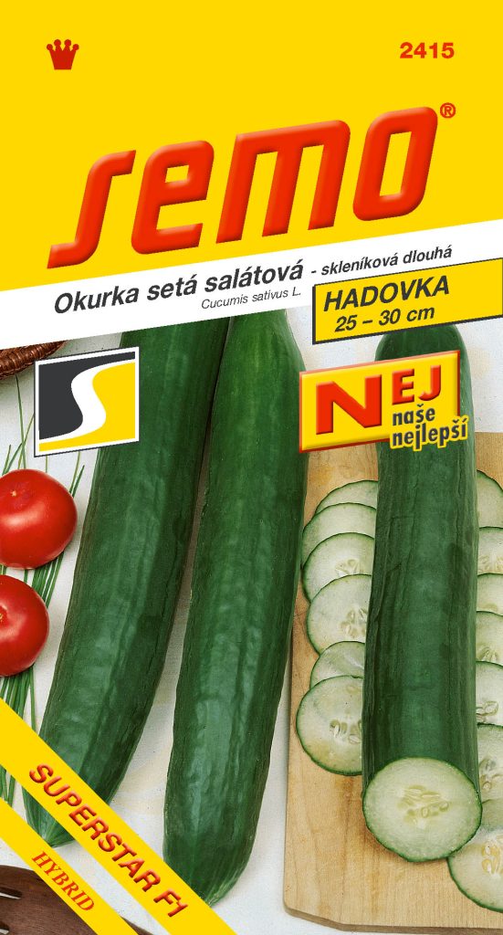 Okurka salátová hadovka Superstar F1-skleník, dlouhá