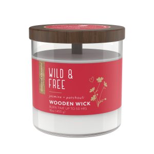 Vonná svíčka s dřevěným knotem Wild & Free - 454g