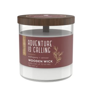 Vonná svíčka s dřevěným knotem Adventure is calling - 454g