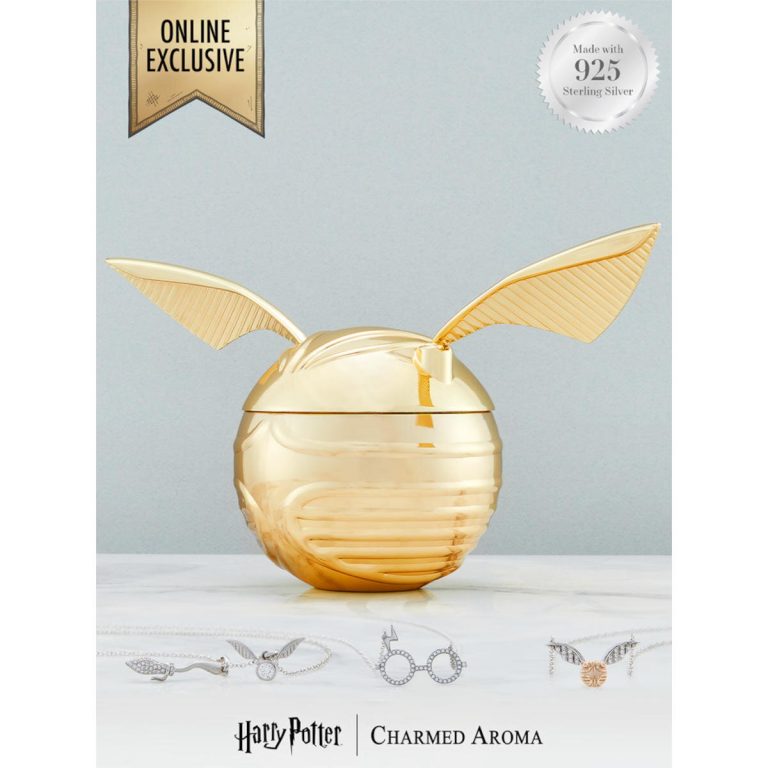 Vonná svíčka Harry Potter Snitch, Zlatonka, s náhrdelníkem - stříbro 925/1000