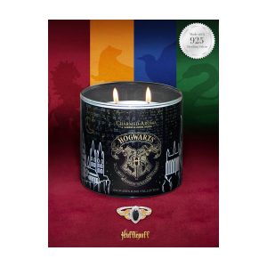 Vonná svíčka Harry Potter Hogwarts Hufflepuff s prstenem stříbro 925/1000 vel.8=L=18,19mm