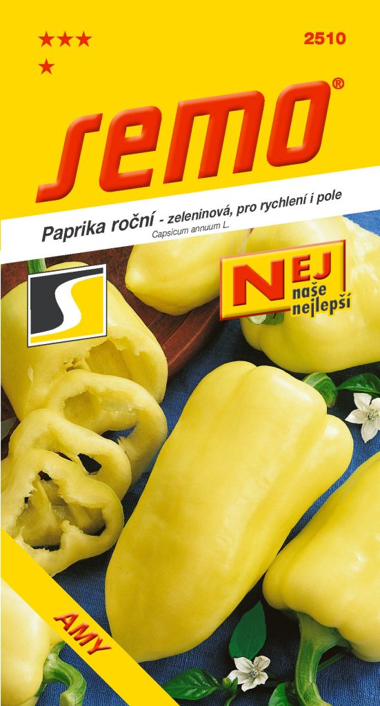 Paprika sladká AMY - k rychlení , pole