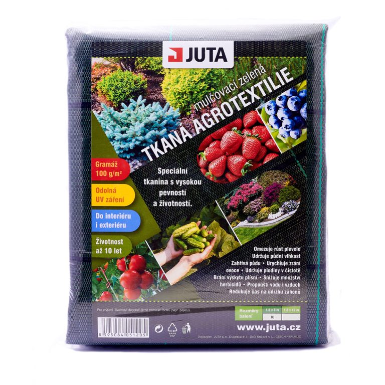 Tkaná textilie JUTA - černá 1x5 m 100g/m2