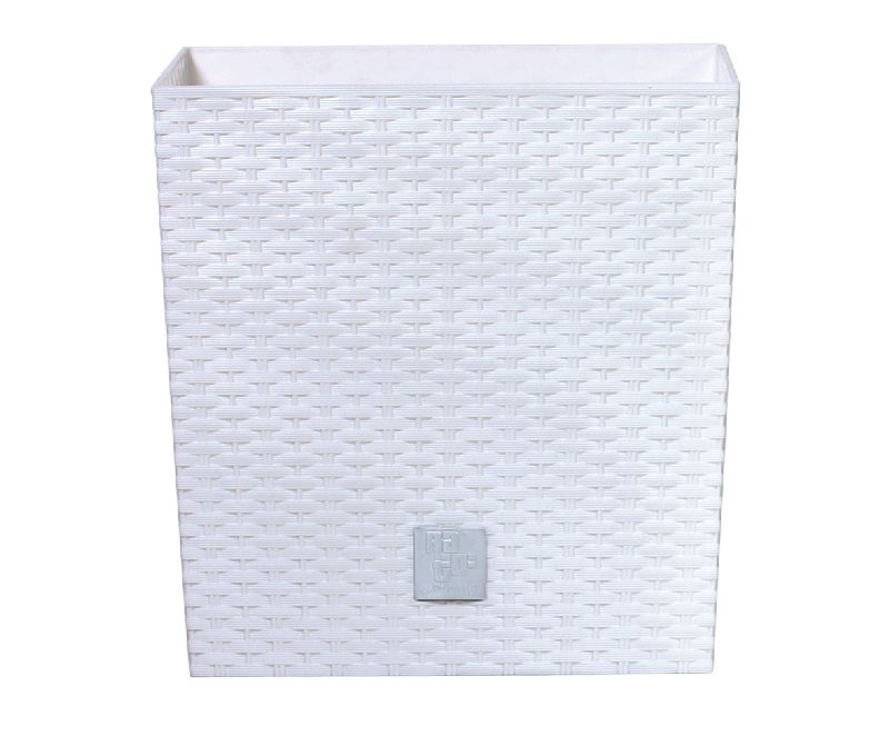 Květináč RATO LOW s vkladem 40 cm - barva: bílá