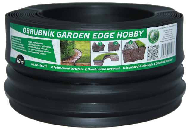 Obrubník neviditelný GARDEN EDGE Hobby 9 m černý