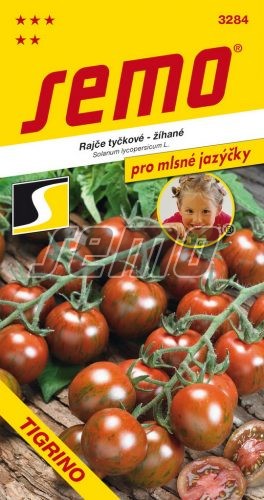 Rajče tyčkové TIGRINO - žíhané, příjemná chuť, plod asi 2 cm