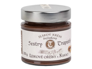 Klášterní krém - Lískové oříšky a kakao - Sestry Trapistky