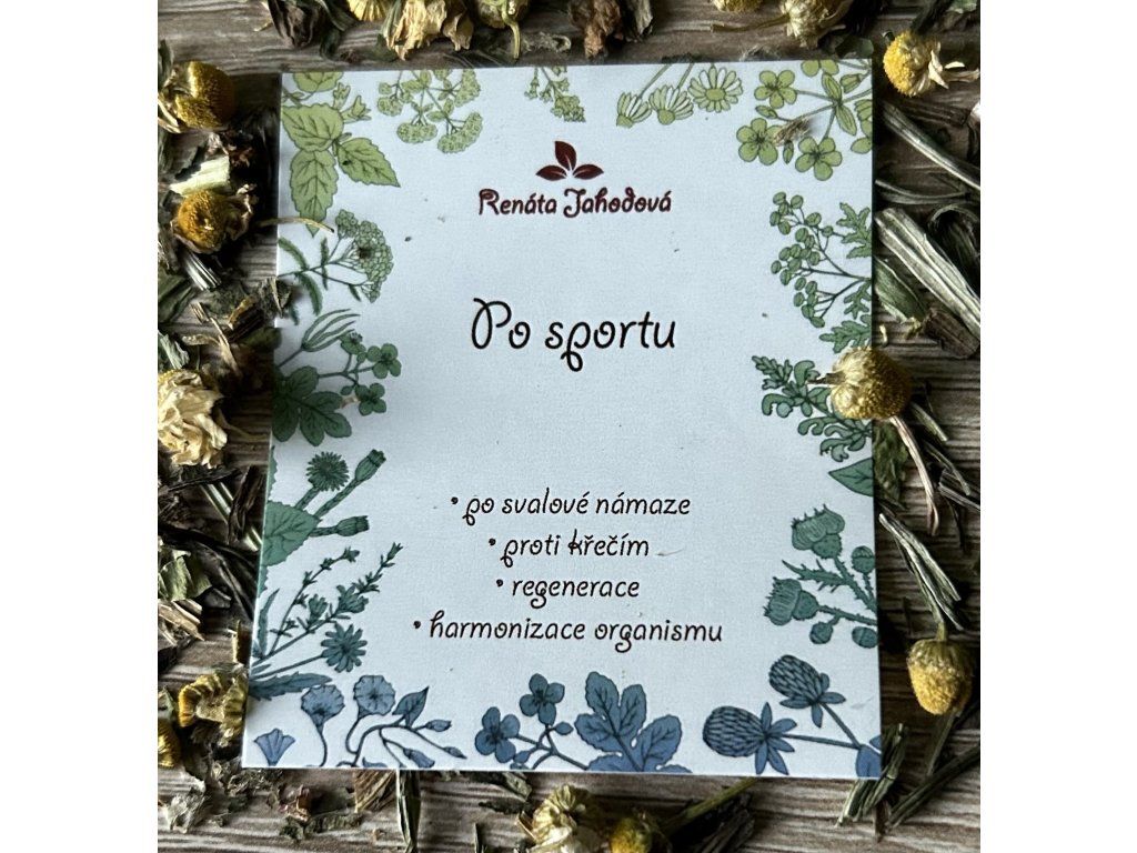 Po sportu – bylinný čaj na regeneraci – 50 g