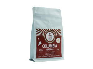 Columbia Kávy pitel -  světle pražená výběrová zrnková káva (100g)