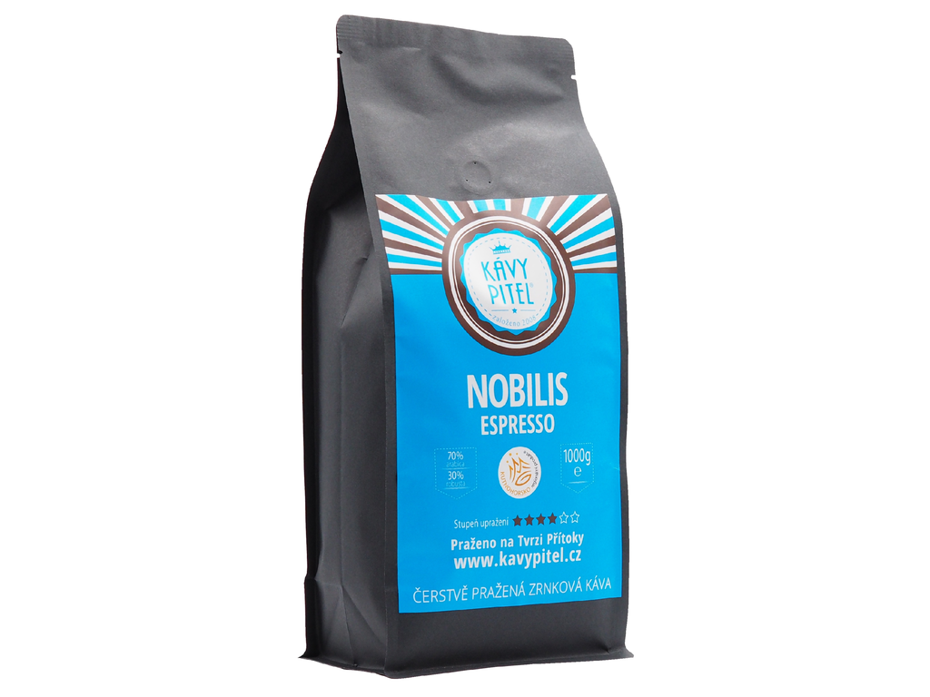 Nobilis Kávy pitel - výběrová zrnková káva (1000g)