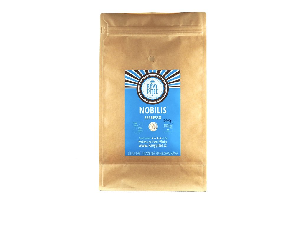 Nobilis Kávy pitel - výběrová zrnková káva (3000g)