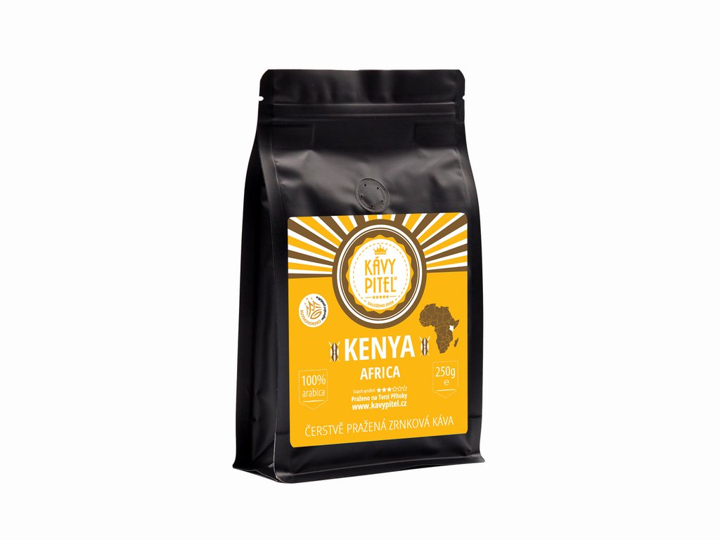 Kenya Kávy pitel - výběrová zrnková káva (250g)