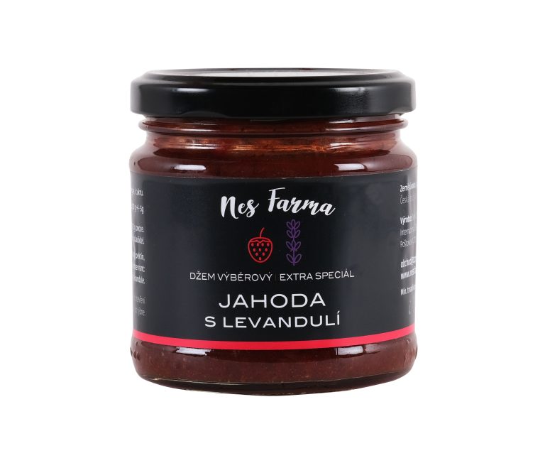 Výběrový džem jahoda s levandulí
