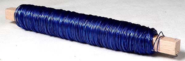Vázací drátek 0,5 mm - modrý