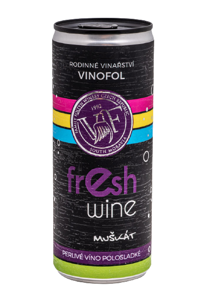 Muškát moravský FRESH WINE plechovka 2024