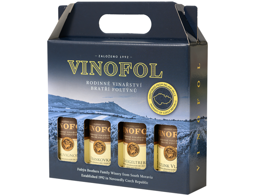 Dárkový set VINOFOL mini 4x0,187 lt