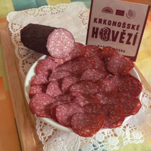 BIO fermentovaný hovězí salám - krájený, 140-160 g