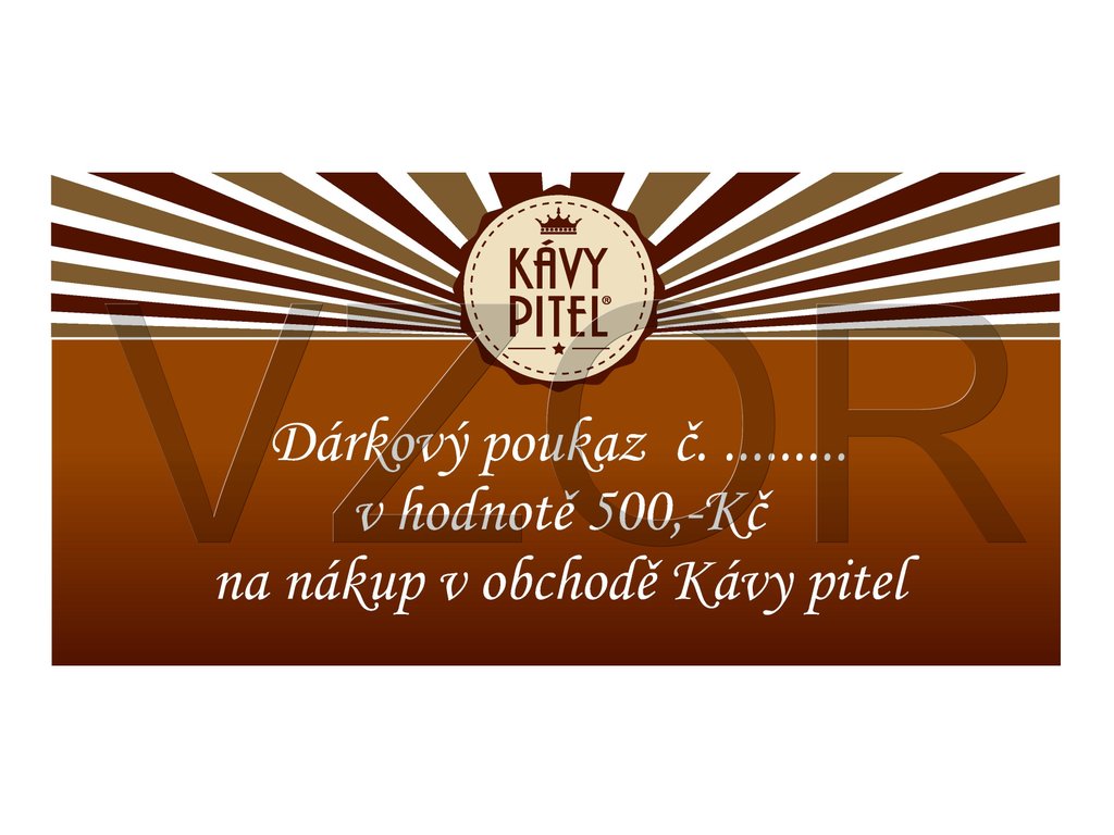 Dárkový poukaz 500Kč