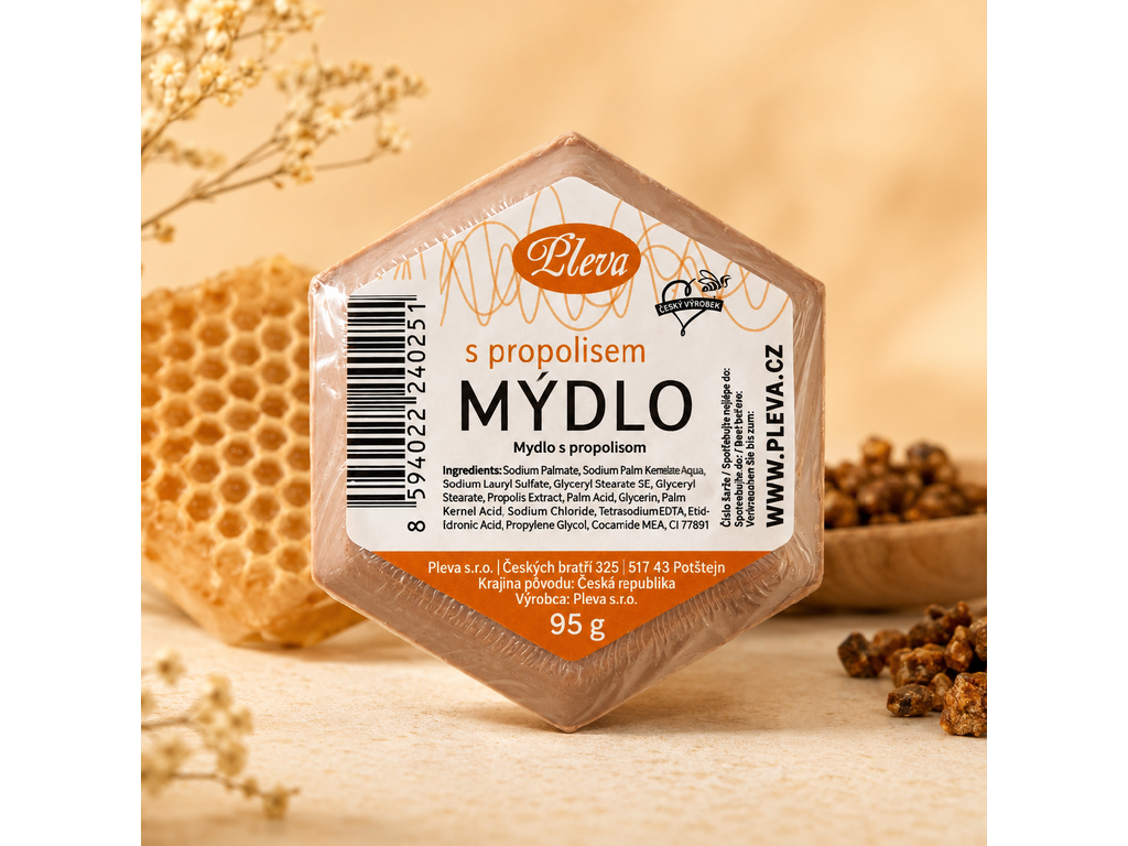Pleva Mýdlo s propolisem hnědé 95 g
