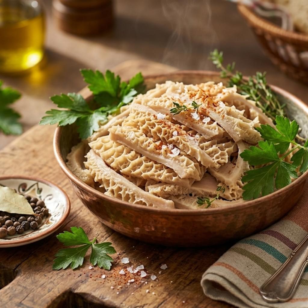 BIO nudličky z vařených hovězích drštěk, 250 g