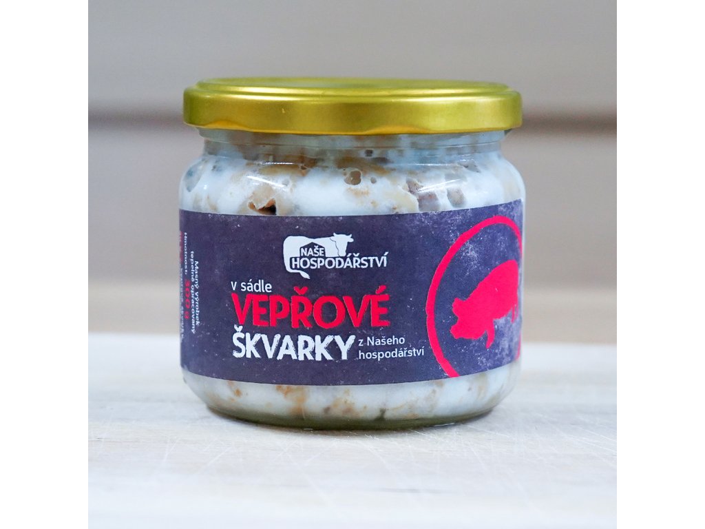 Vepřové škvarky zalité sádlem 300g