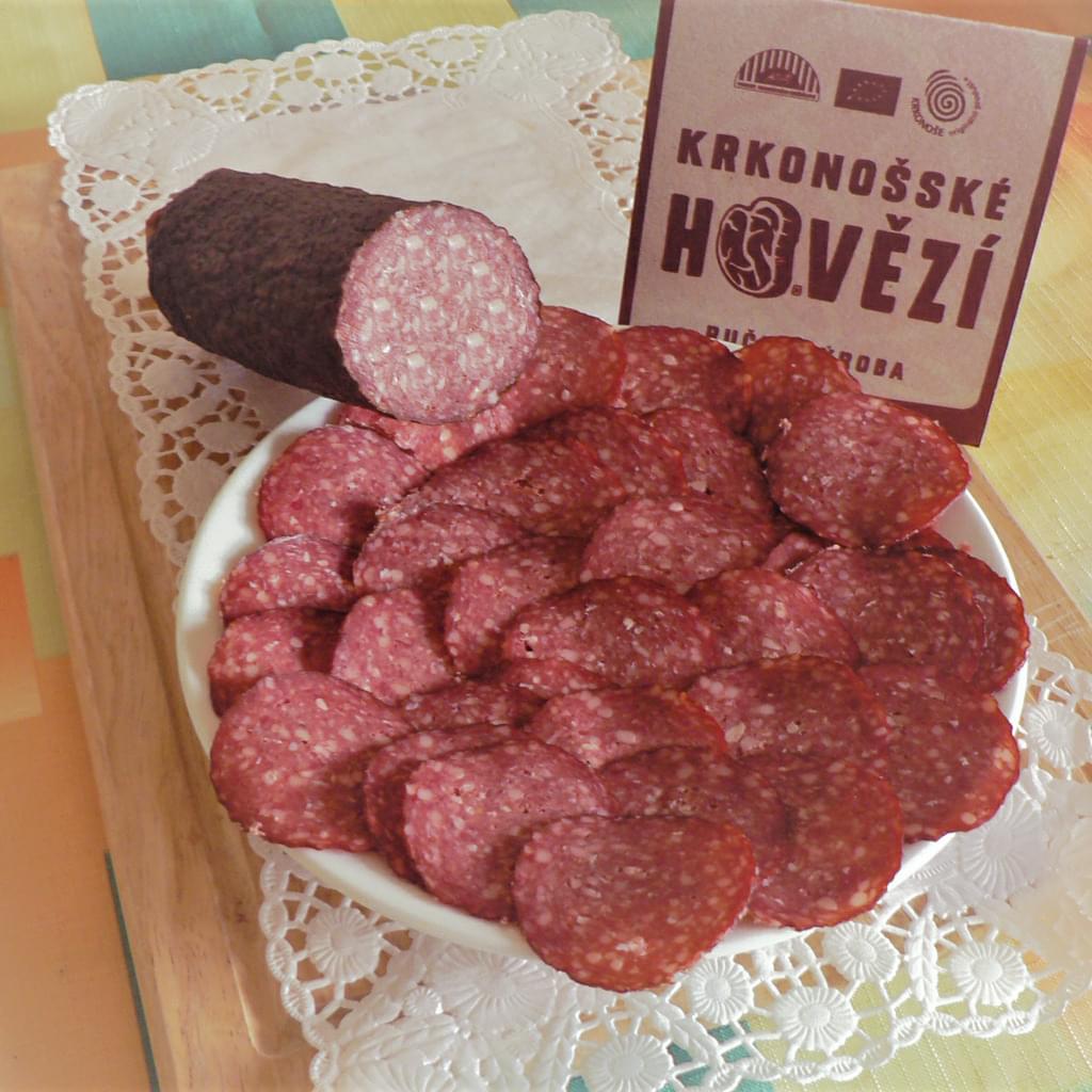 BIO fermentovaný hovězí salám - vcelku "M", 500 g
