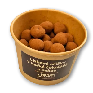 Lískové oříšky v hořké čokoládě a kakau, 100g