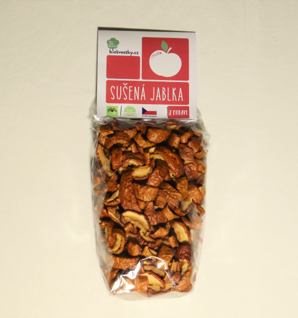Sušená jablka 400g nesířená