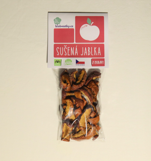 Sušená jablka 70g nesířená