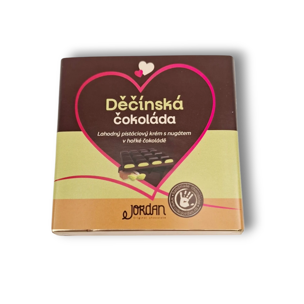 Děčínská čokoláda - mléčná, 100g – valentýnská edice