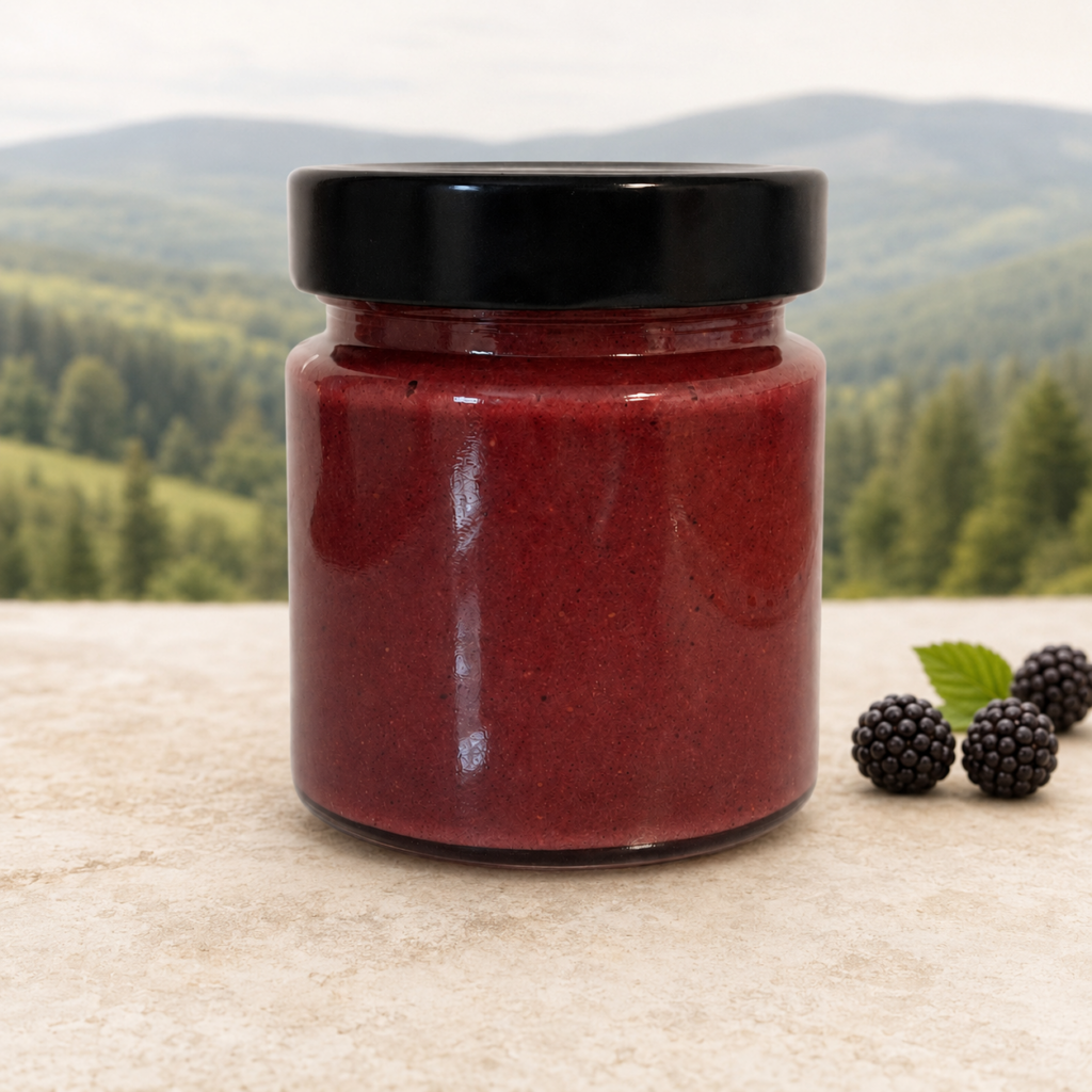 Pastovaný med s ostružinami 250 g – Ostružinový samet z Jeseníků