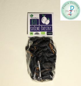 Bio sušené švestky 500g nesířené, PERLA ZLÍNSKA 2017