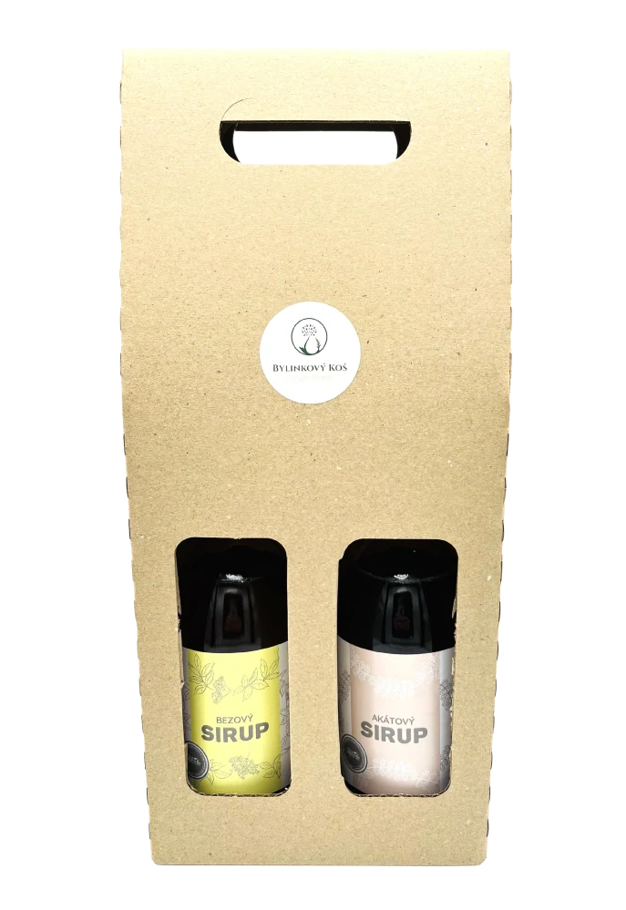 Dárkový set bylinných sirupů (2× 500 ml)